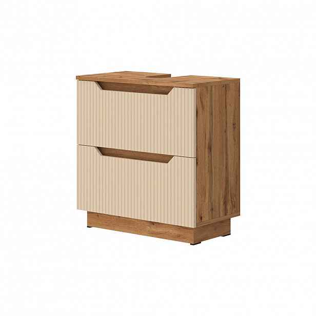 Vicco DOLNÍ SKŘÍŇKA POD DŘEZ Lotta Kašmír 59.8 x 62.5 cm se 2 zásuvkami