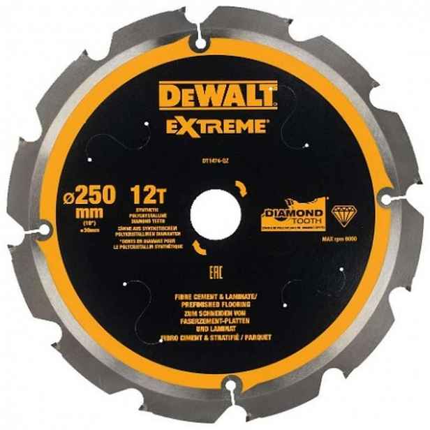 DeWALT - Pilový kotouč 250x30 mm, 12 zubů DT1474