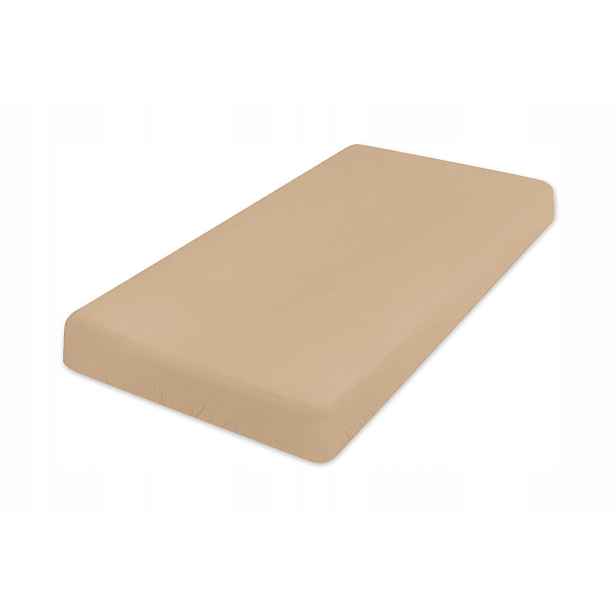 Prostěradlo Muslin s gumou 70x140x10 v krabičce, béžové