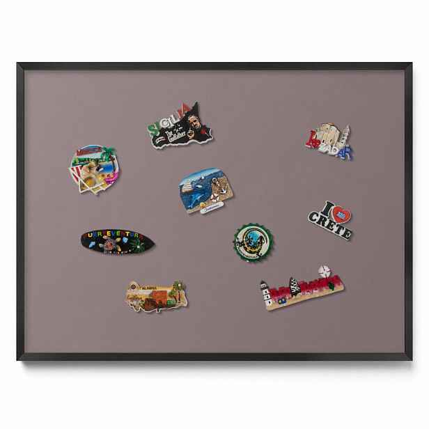 TULUP MAGNETICKÁ TABULE 80x60 cm černý rám – Světle hnědá barva