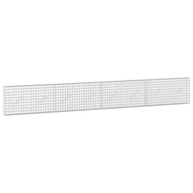 vidaXL Gabion s drátem 3,5 mm a síťkou 5x5 cm 400x10x50 cm