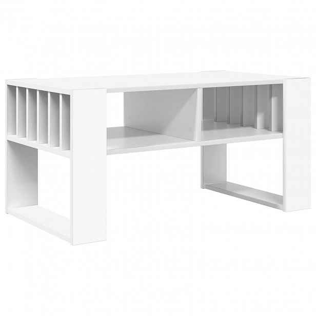 vidaXL Konferenční stolek Bílá 92 x 49,5 x 45 cm Kompozitní dřevo