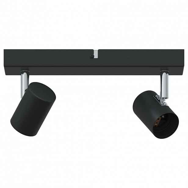 vidaXL Stropní bodové světlo s reflektory Černá 26 x 6,5 x 11,5 cm Kov