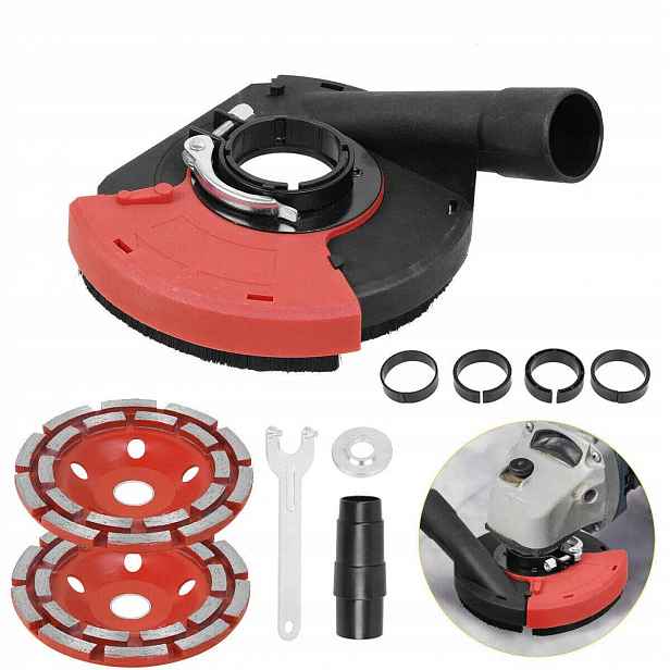 Protiprachový Kryt pro Úhlovou brusku 125 mm 2 Kotouče sada