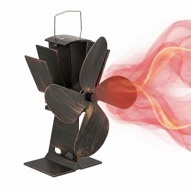 Relaxdays VENTILÁTOR Černá bronzová bez elektřiny