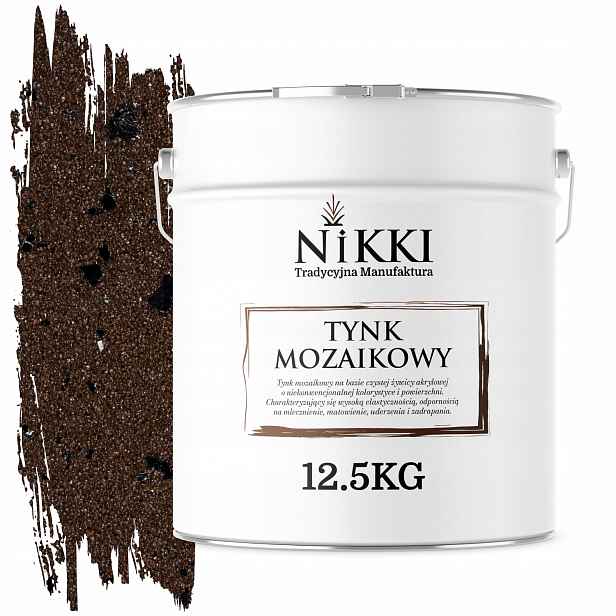 Mozaiková Pryskyřičná Omítka 12,5 Kg Vnitřní Hnědá Tmavá S Černou Slídou M96