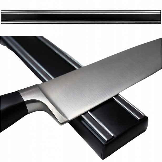 Bisbell Kovová magnetická lišta černá na Nože 50 cm 500 mm B44X50