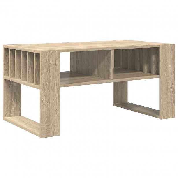 vidaXL Konferenční stolek Sonoma dub 92 x 49,5 x 45 cm