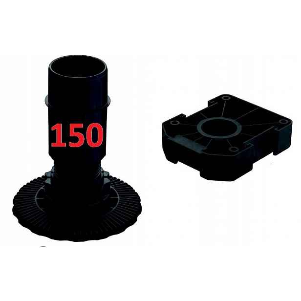 100 x Nožička Axilo od Hafele hlavička H 150