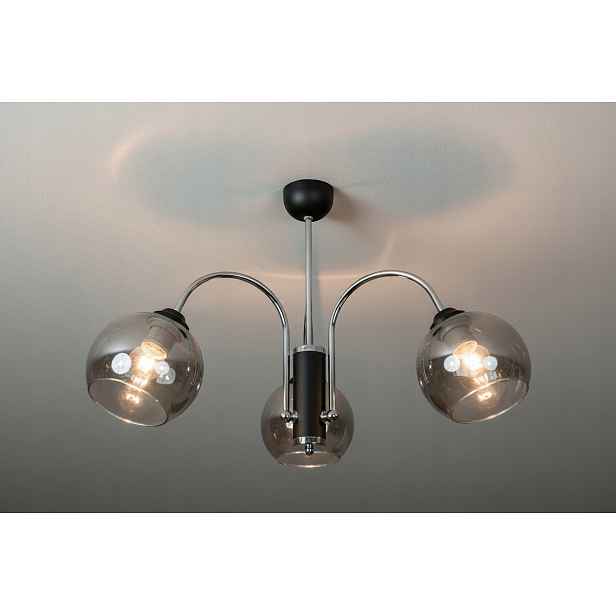 Euro-Lamp Stropní Svítidlo Alva 3 Černá Chromové stínítko 3X60W Výrobce