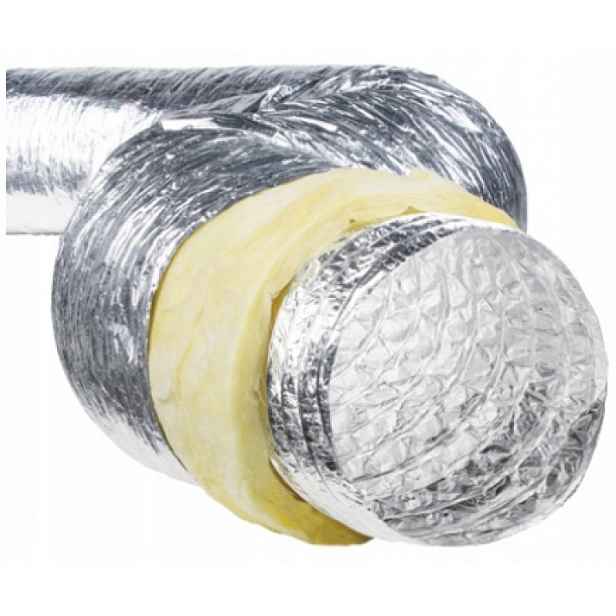Izolovaný kabel Flexibilní ventilace 250 mm 5 m trubka Spiro