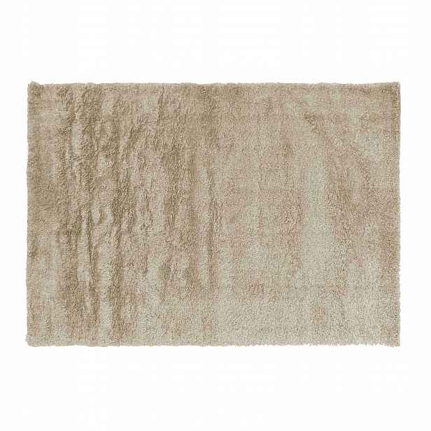 Koberec Shaggy Do Obývacího Pokoje chlupatý obdélníkový béžový taupe 120 x 170 cm