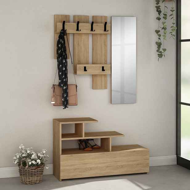 Předsíňová stěna Vesty - Oak, Oak