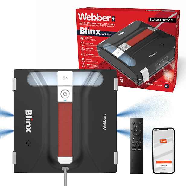 Robot Na Mytí Oken Zrcadel Automatický Čistič 3300PA Webber WM-300