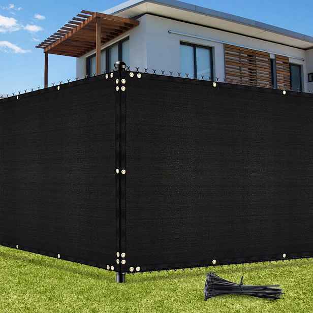 Krycí podložka na oplocení stínící tkanina Hdpe černá 122 x 1524 cm
