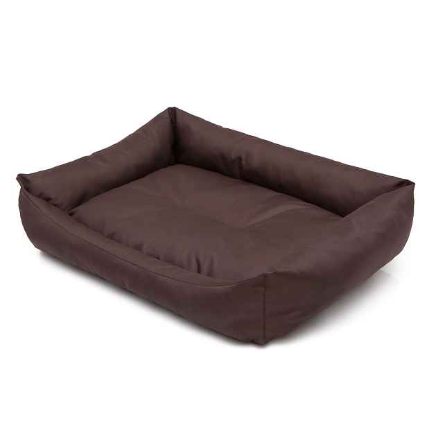 Pelíšek pro psy MONTY hnědý L, XL, XXL Rozměr: XL-82x60 cm
