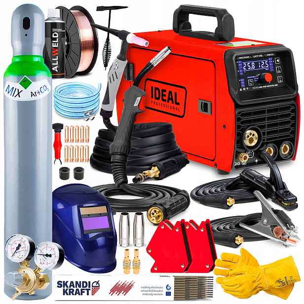 Svářečka Migomat Ideal Tecno Mig 203 Led Synergie Mma Tig 200A 4T Hliník