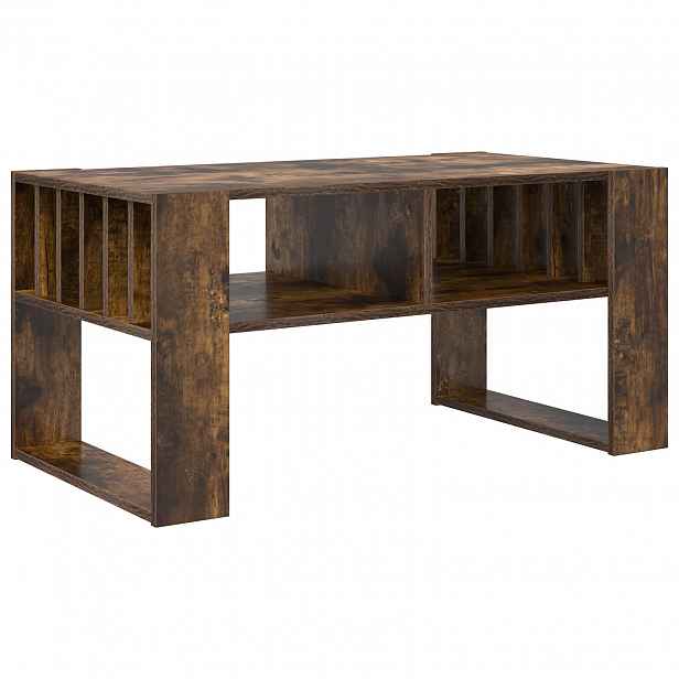 vidaXL Konferenční stolek Kouřový dub 92 x 49,5 x 45 cm