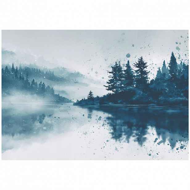 Wallarena FOTOTAPETA lesní jezero modrá 150x105 cm
