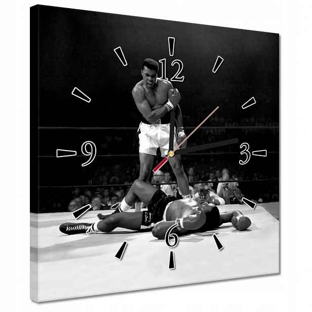 Hodiny 30x30 Muhammad Ali Walk Box