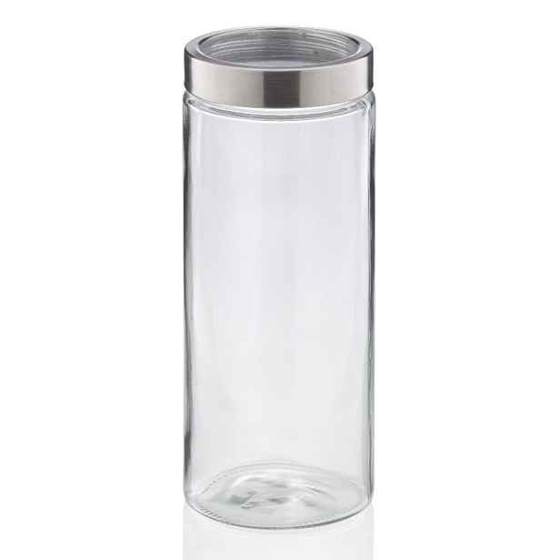 KELA Dóza na potraviny Kara sklo transparentní 27,0cm 11,0cm 2,1l KL-15297