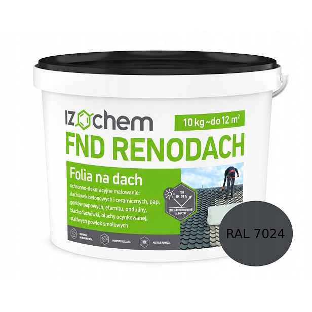 Renodach Grafitová Fólie na plech Papy Betonu Trvanlivé dřevo Elastická 10 kg
