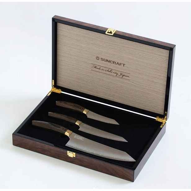 Sada 3 nožů Suncraft Elegancia [KSK-SET3] (20, 15, 10 cm)