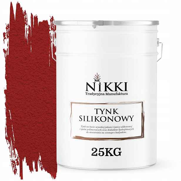 Silikonová Omítka Fasádní Červená Ral 3001 25KG Struktura Beránek Zrno 3.0mm