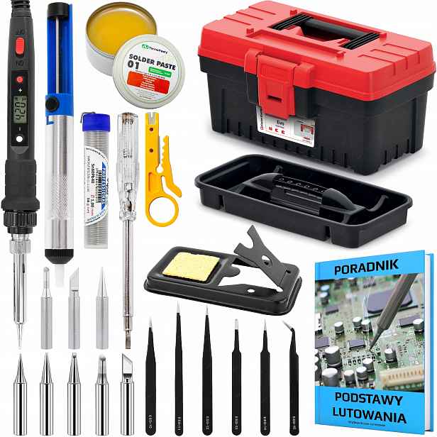 Přesná Baňková Páječka S801A 80W S Regulací Teploty Sada 23v1