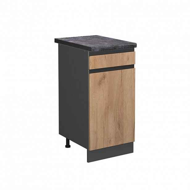 Vicco SPODNÍ SKŘÍŇKA KUCHYŇSKÉ LINKY R-Line Zlatý mocný dub 40 cm , PD Antracit