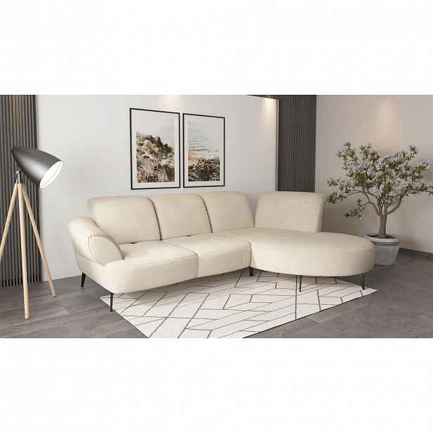 Sit & More ROHOVÁ SEDAČKA, textil, pískové barvy