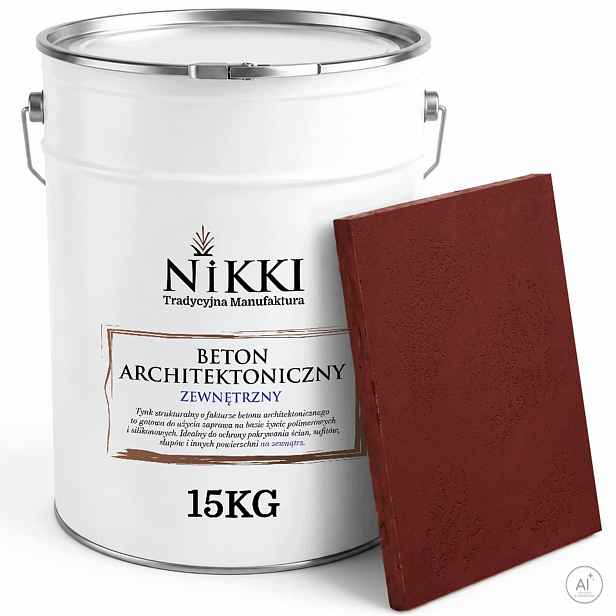 Fasádní omítka s architektonickou strukturou Betonu 15 kg Bordová H3110