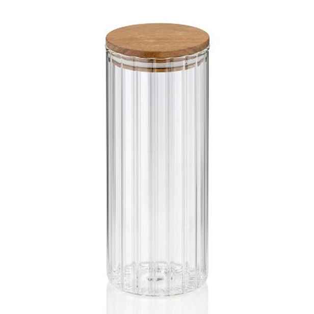 KELA Zásobní dóza Dorothea sklo transparentní 22,5cm 9,0cm 1,1l KL-15284