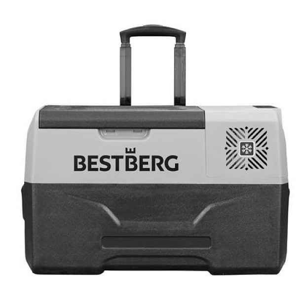 Přenosná kompresorová autochladnička BestBerg BBPF-50 / 50 l / 60 W / šedá/černá
