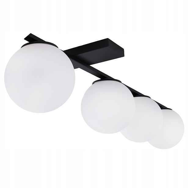 Stropní Svítidlo Stropní Svítidlo Závěsný Lustr Černý Led Bílé Koule Moderní E14