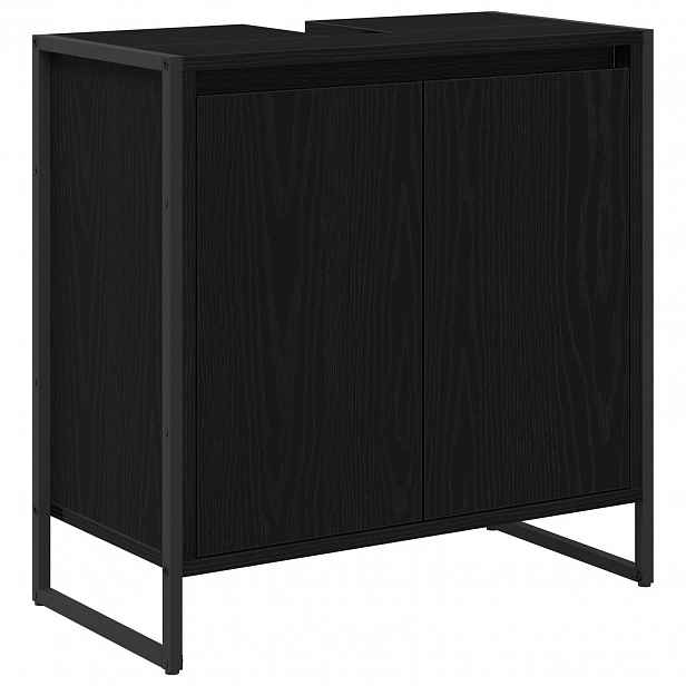 vidaXL Koupelnová skříň Černý dub 60 x 30 x 60 cm Kompozitní dřevo