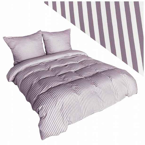 Sada Povlečení 220x200 povlaků na polštář Mikrofibra Eusebia Home Pásy