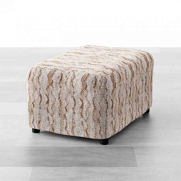 GA.I.CO decoDoma napínací potah bielastický OCEANO NOVÉ béžové na taburet 40 x 40 x 40 cm