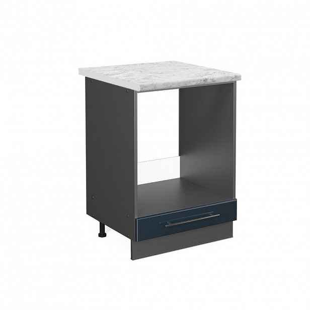 Vicco SKŘÍŇKA NA VESTAVĚNOU TROUBU Fame-Line Tmavě modrá s vysokým leskem 60 cm , PD Mramor