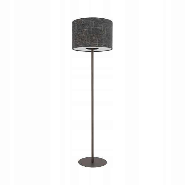 Černá podlahová lampa Amarela je moderní vedle křesla v obývacím pokoji Nowodvorski