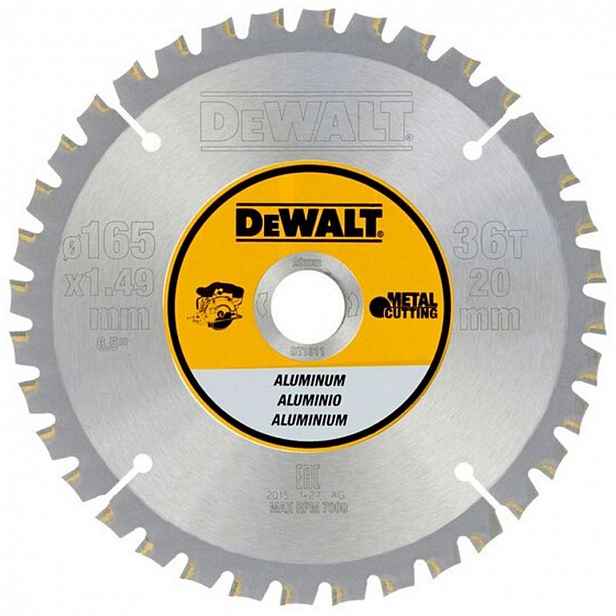 DeWALT - Pilový kotouč na hliník 165x20 mm, 36 zubů DT1911