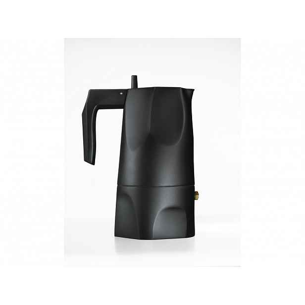 Espresso kávovar Ossidiana, černý, prům. 12 cm - Alessi