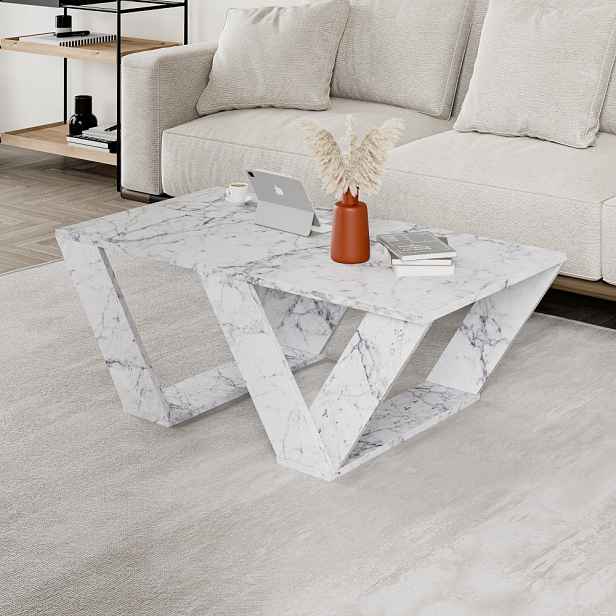 Konferenční stolek Pipra - Carrara Marble
