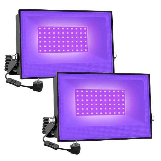 Led Uv Zářič 30W Černý Vodotěsný IP66 Pro Akce ocelový