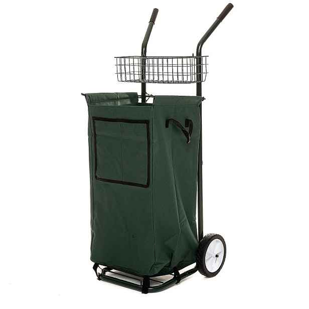 Multifunkční transportní rudl BestBerg / sběrný vak 70 l / nosnost 30 kg / ocel/PE / zelená