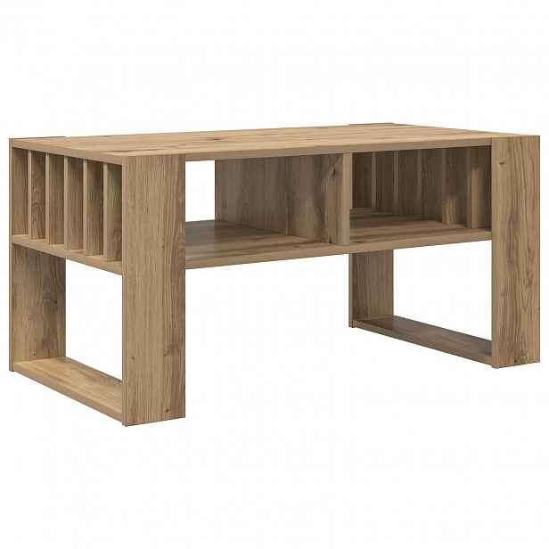 vidaXL Konferenční stolek Artisanový dub 92 x 49,5 x 45 cm