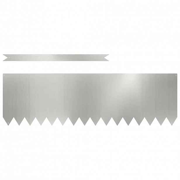 vidaXL Okraj trávníku 20 ks 100 x 0,05 x 30 cm Pozinkovaná ocel