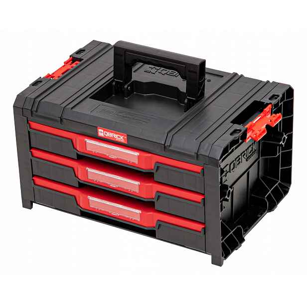 Skříňka se zásuvkami Qbrick System Pro 2.0 Drawer 3 Toolbox Basic