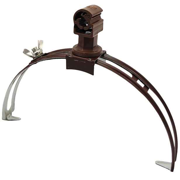 Podpěra vedení na hřebenáče Tremis PV 15svx FeZn hnědá 30 mm