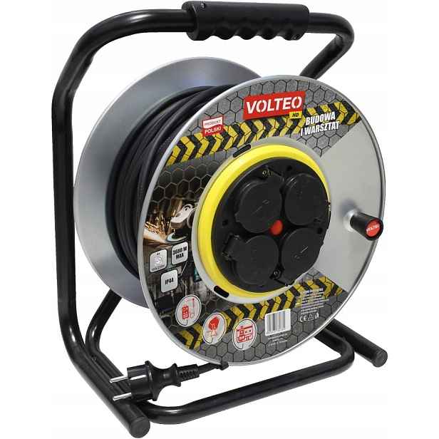 Prodlužovací Kabel Heavy Duty Kovový Buben 50 M H05RR 3*1,5 IP44 VT-427-5015
